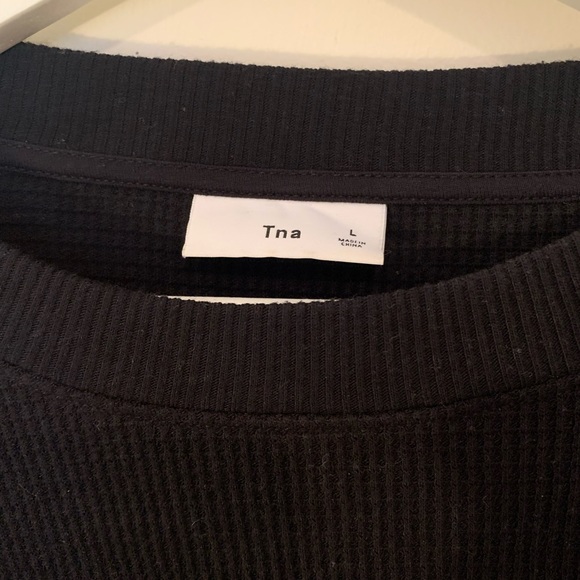 Aritzia waffle black long sleeve - Picture 2 of 3